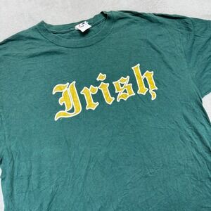 VTG Notre Dame Fighting Irish Mens XXL Green Graphic Logo Football NCAA College